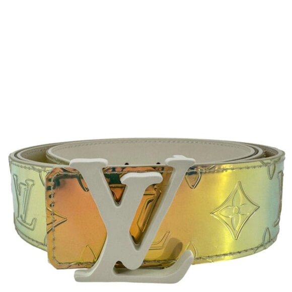 Louis Vuitton  LV Initiales Reversible PVC Belt Iridescent Prism Size 110/44 - Picture 1 of 12